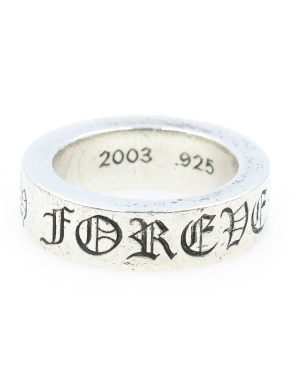 Chrome Hearts Spacer Forever Ring Silver